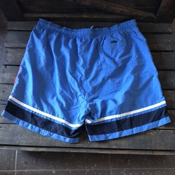 Croft & Barrow blue Red white  Men swim trunks XL - Picture 2 of 9
